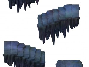 cartoon hell - mountain ladder false terrain 3D Модель