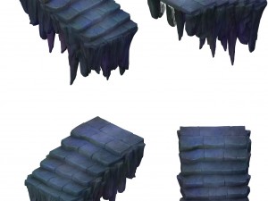 cartoon hell - mountain ladder false terrain 3D Модель