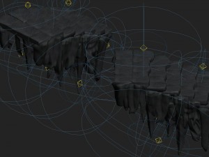 cartoon hell - mountain ladder false terrain 3D Модель