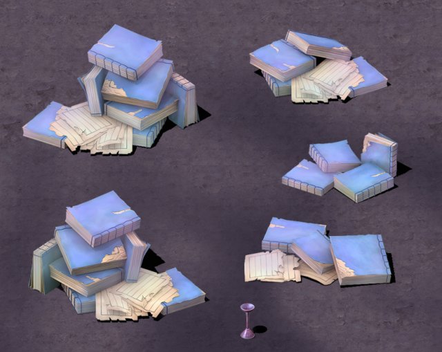 cartoon hell - life and death book Modèle 3D .c4d .max .obj .3ds .fbx .stl .blend 