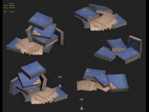 cartoon hell - life and death book Modèle 3D