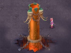 cartoon hell - iron pillar 3D-Modell