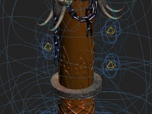 cartoon hell - iron pillar 3D Model
