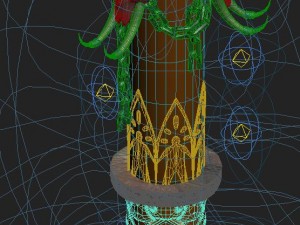 cartoon hell - iron pillar 3D Model