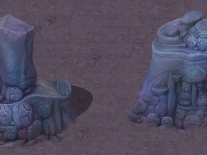 cartoon hell - the head of the mountain 3D Model