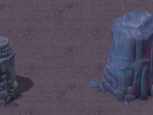 cartoon hell - the head of the mountain 3D Model