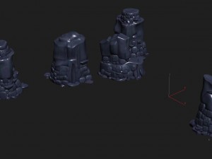 cartoon hell - the head of the mountain 3D Model