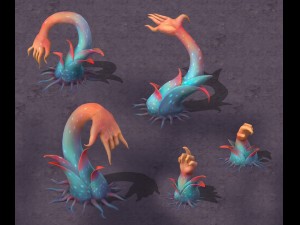 cartoon hell - salty hand 3D Model