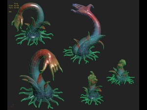 cartoon hell - salty hand Model 3D