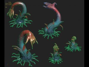 cartoon hell - salty hand 3D Model