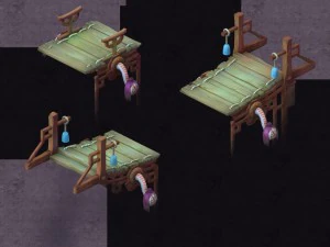 inferno dos desenhos animados - ponte estourada Modelo 3D