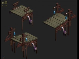 cartoon hell - hard burst bridge 3D Model