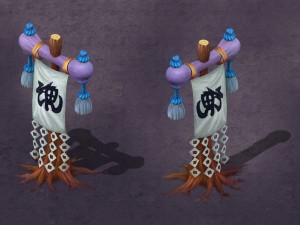 cartoon hell - evocation banner 3D Model