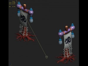 cartoon hell - evocation banner Modelo 3D