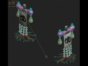cartoon hell - evocation banner Modelo 3D