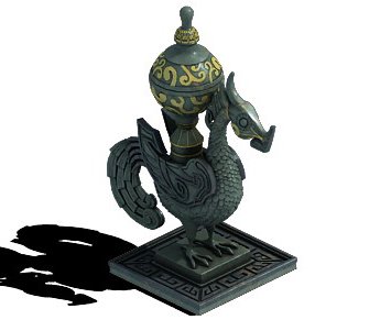 bronze decoration - dragon statue 3D-Modell .c4d .max .obj .3ds .fbx .stl .blend 