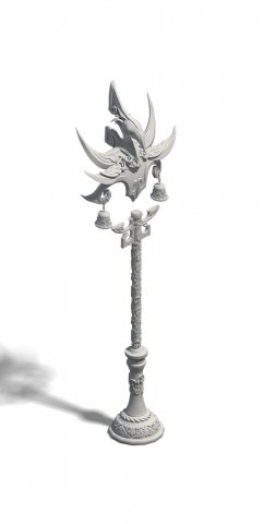 shushan - street lamp 02 3D 모델 .c4d .max .obj .3ds .fbx .stl .blend 
