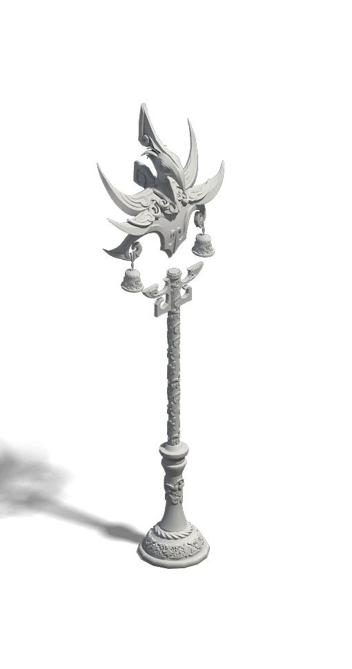 shushan - street lamp 02 3D Model .c4d .max .obj .3ds .fbx .stl .blend 