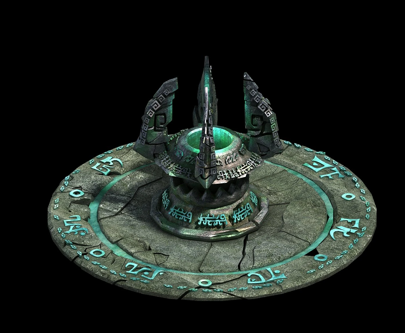 tianyi temple - stove 3D Model .c4d .max .obj .3ds .fbx .stl .blend 
