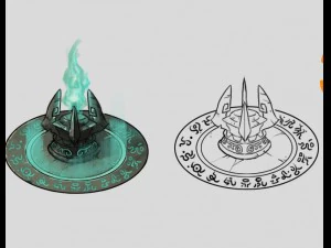 tianyi temple - stove 3D Model