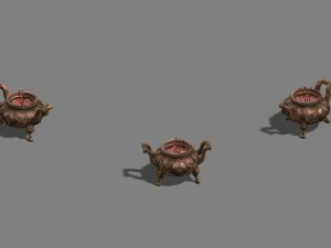 incense burner 01 3D Model