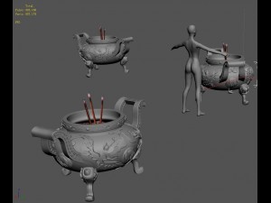 incense burner 01 Modèle 3D