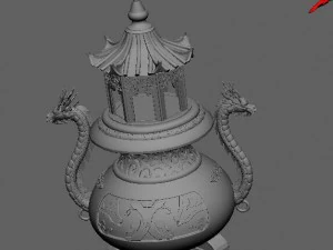 incense burner 02 3D Model