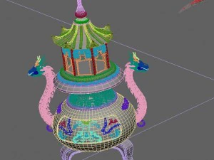 incense burner 02 3D Model
