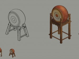 yamen drums 3D मॉडल