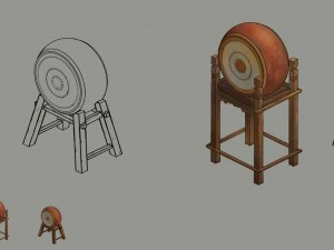 yamen drums 3D Model