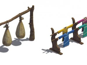 hanger - sandbags 3D Model