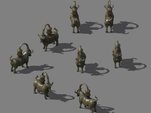 war camp - bronze sculpture 3D Модель