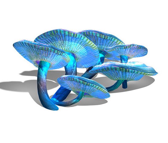 ice and snow - strange mushroom Model 3D .c4d .max .obj .3ds .fbx .stl .blend 
