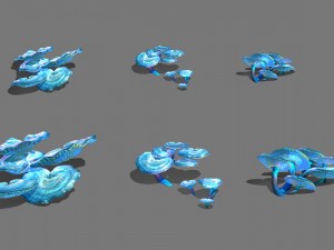 ice and snow - strange mushroom Model 3D
