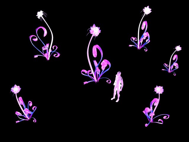 ice and snow - exotic flowers 3D Model .c4d .max .obj .3ds .fbx .stl .blend 