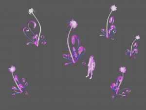 ice and snow - exotic flowers 3D Model