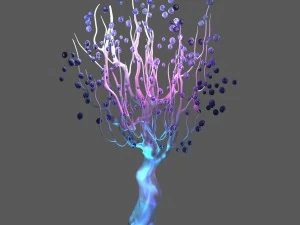 ice and snow - strange tree 3D Model