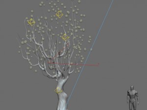 ice and snow - strange tree 3D Модель