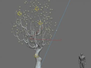 ice and snow - strange tree 3D Model