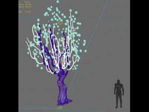 ice and snow - strange tree 3D Model