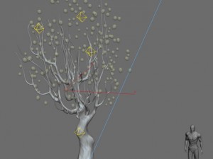 ice and snow - strange tree 3D Модель