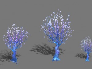 ice and snow - strange tree 3D Модель
