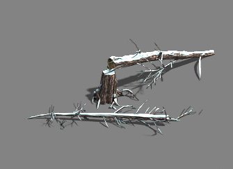 ice and snow - cedar 04 3D Model .c4d .max .obj .3ds .fbx .stl .blend 