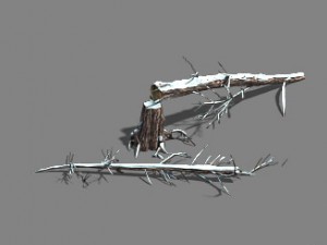 ice and snow - cedar 04 3D Model