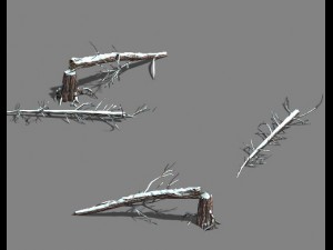 ice and snow - cedar 04 3D Model