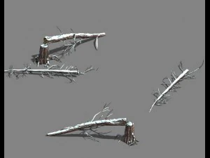 ice and snow - cedar 04 3D Model