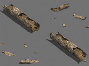 fell to the ground decay tree 02 Modelo 3D