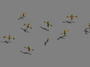 paddy field - scarecrow 3D Model