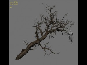 winter snow - dead tree 02 3D Model