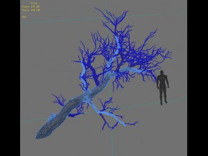 winter snow - dead tree 02 3D Model